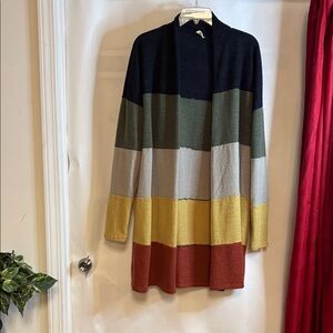 Beeson River Multicolor Striped Cardigan